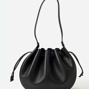 Flores Mansur Gravriel Elegant Black Drawstring Women's Bag NWOT